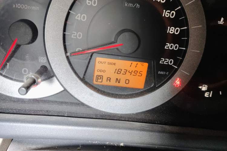 Used Toyota RAV4 2011 2.0L Automatic Luxury Edition Odometer Close Up