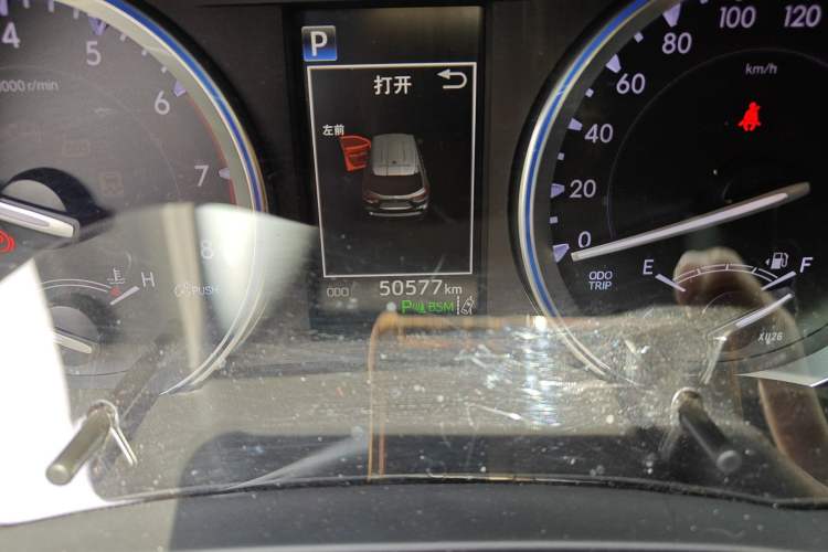 Used Toyota Highlander 2018 2.0T Four-Wheel Drive Supreme Edition 7-Seater China VI Odometer Close Up