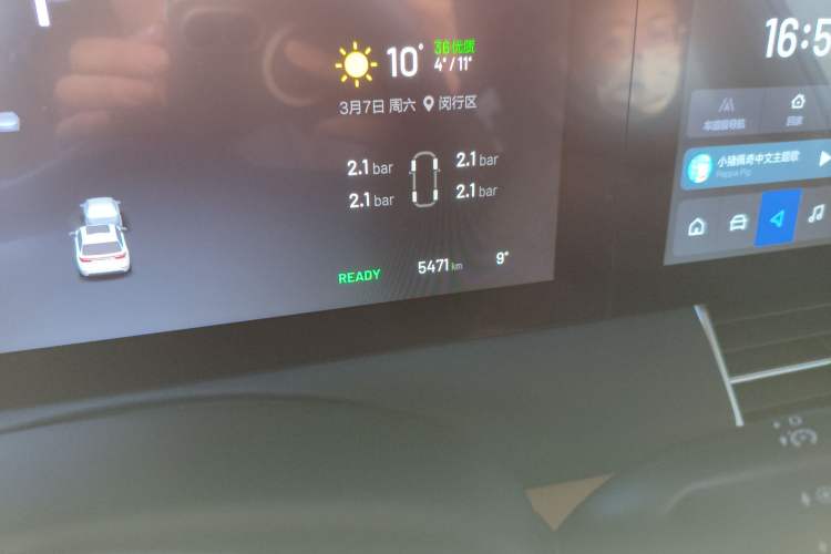 Used Li Auto ONE 2021 Extended-Range 6-Seater Version Odometer Close Up