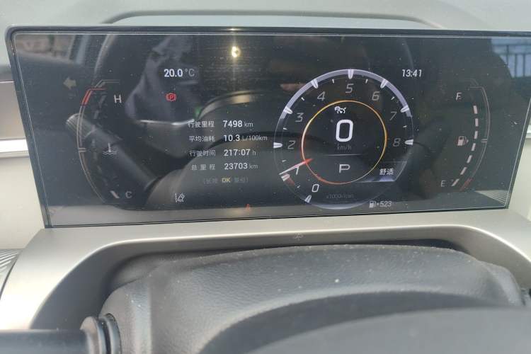 Used GAC Trumpchi EMKOO 2022 1.5T Supernova Pro Edition Odometer Close Up