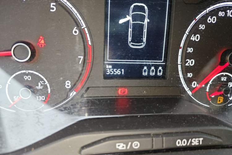 Used Volkswagen Polo 2021 Plus 1.5L Automatic Panoramic Enjoyment Edition Odometer Close Up