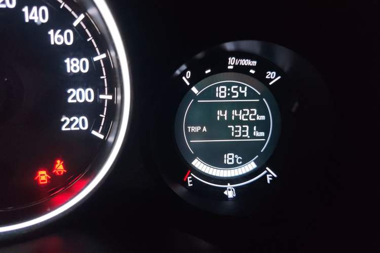 Used Honda XR-V 2020 1.5L CVT Comfort Version Odometer Close Up