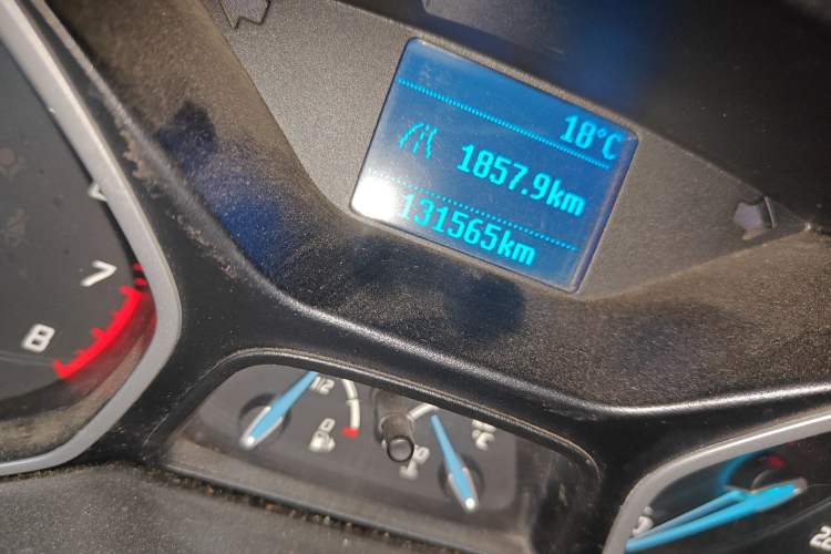 Used Ford Focus 2012 Sedan 1.6L Manual Comfort Model Odometer Close Up