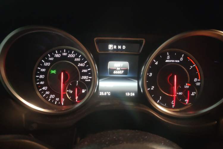 Used Mercedes-Benz G-Class AMG 2016 AMG G 63 Odometer Close Up