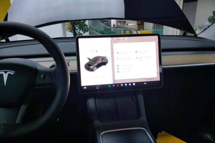 Used Tesla Model Y 2022 Long-Range All-Wheel-Drive Version Audio And AC Panel