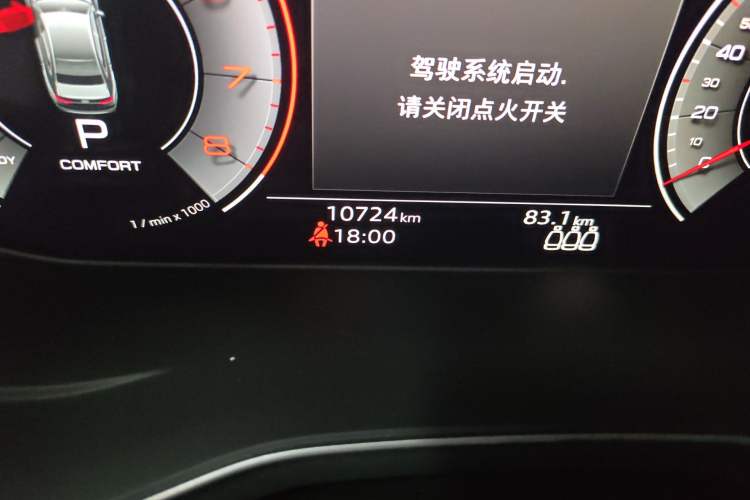 Used Audi A4L 2025 2 Million Units Enjoyment Version 40 TFSI Stylish and Dynamic Type Odometer Close Up