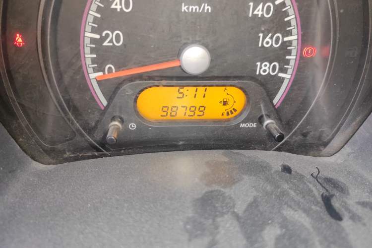 Used Suzuki Alto 2013 1.0L Manual Utility Model Odometer Close Up