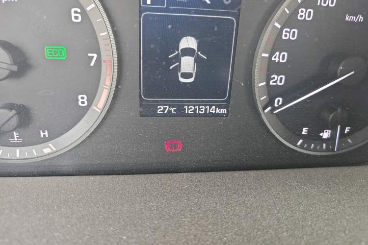 Used Hyundai Sonata 2015 1.6T GLX Advanced Model Odometer Close Up