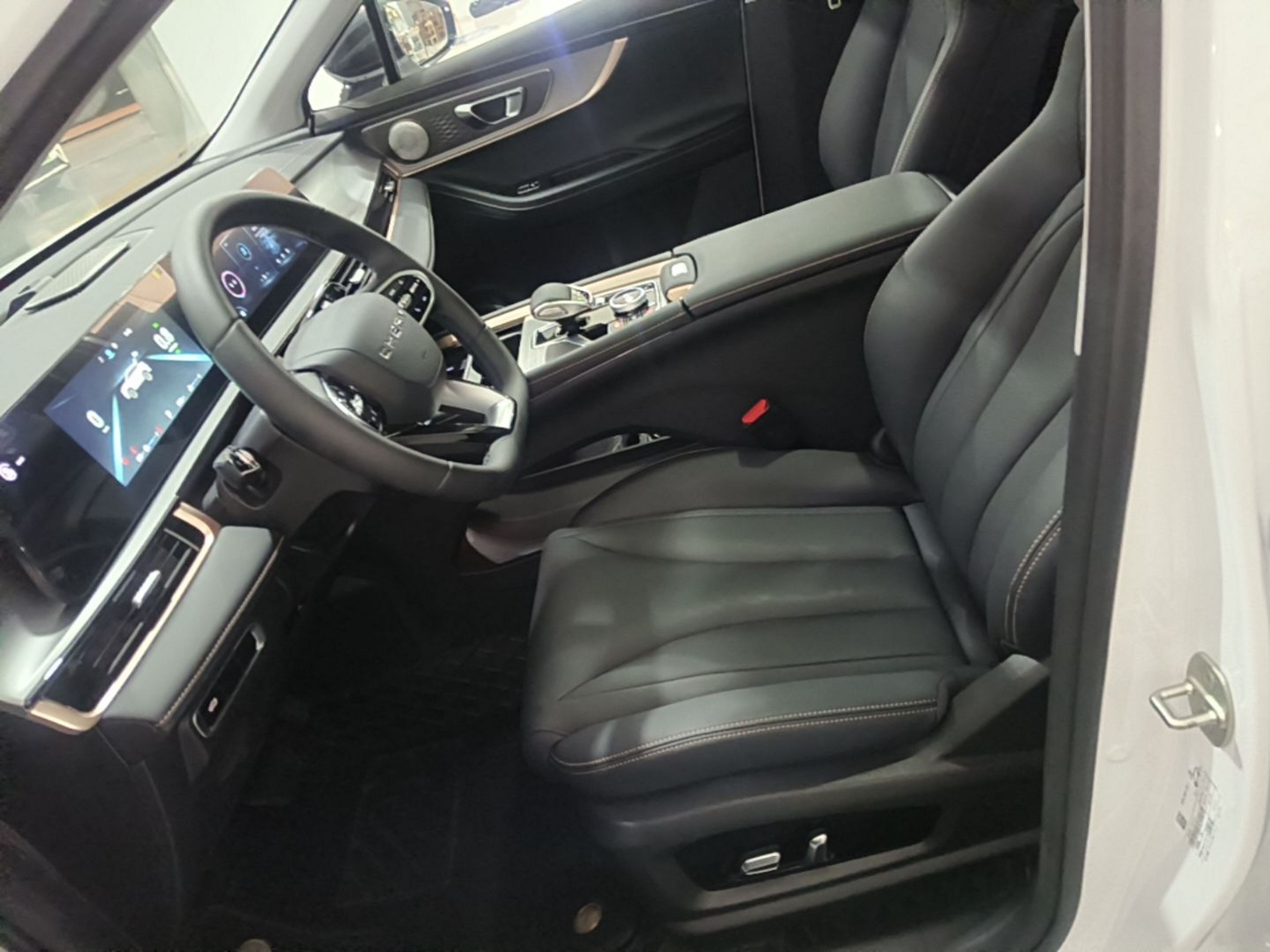 Vordere Reihe im Auto