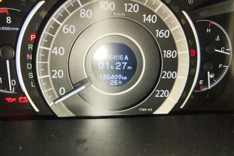 Used Honda CR-V 2016 2.0L two-wheel drive Urban Edition Odometer Close Up