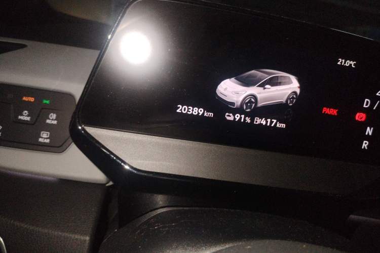 Used Volkswagen ID.3 2023 Upgraded Model Pure Intelligent Enjoyment Version Odometer Close Up