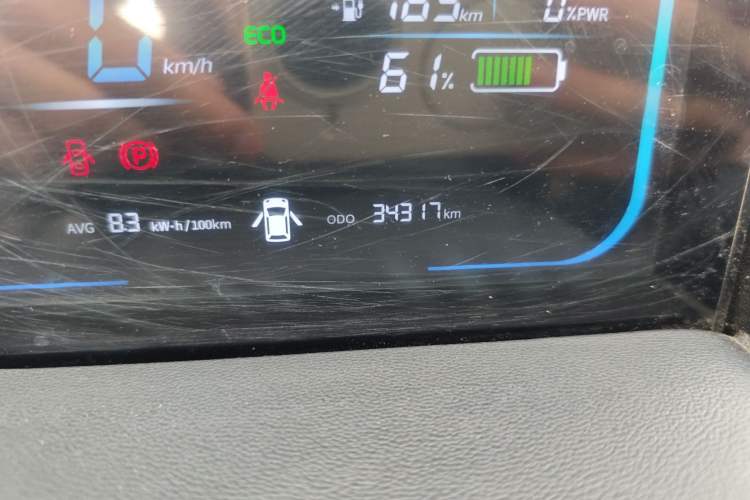 Used CHANGAN NEVO Lumin 2022 301km Honey-Sweet Version Odometer Close Up