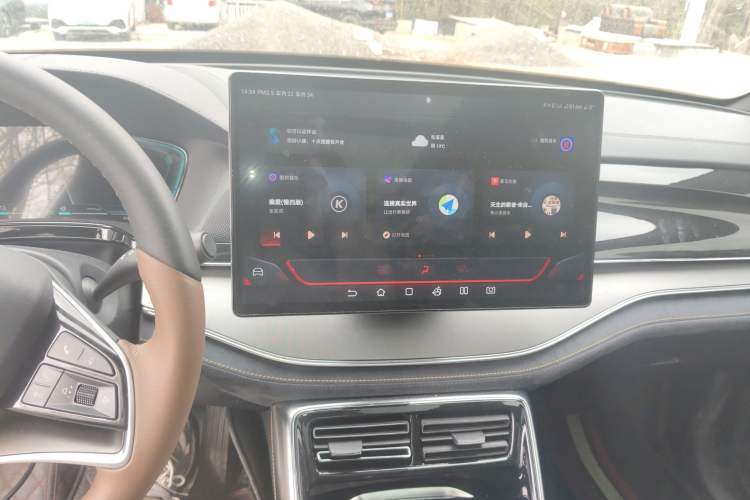 Used BYD Tang New Energy 2021 DM-i 112KM Prestige Model Audio And AC Panel