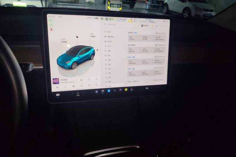 Used Tesla Model Y 2022 Rear-Wheel-Drive Version Audio And AC Panel