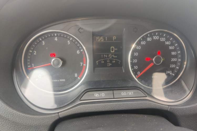 Used Volkswagen Polo 2014 1.4L Automatic Comfort Edition Odometer Close Up