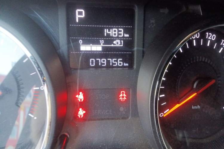 Used Citroen C3-XR 2018 1.6L Automatic Pioneer Model Odometer Close Up