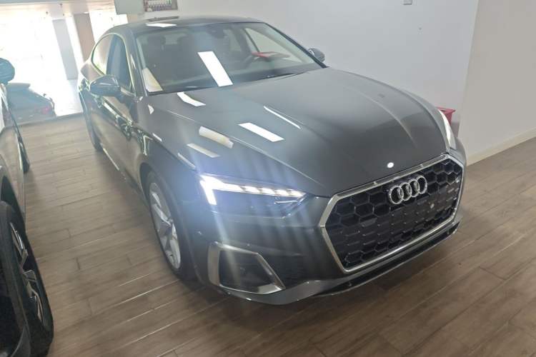 Used Audi A5 2024 Sportback 40 TFSI Fashionable and Dynamic Model Front Right 45 Deg