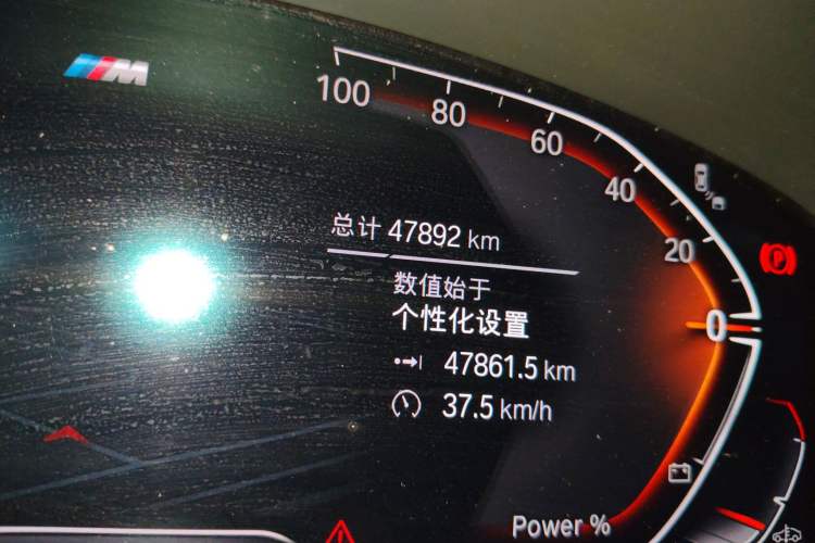 Used BMW 5 Series 2023 530Li Luxury Edition M Sport Package Odometer Close Up