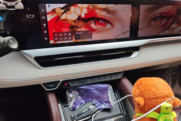 Used Geely Auto Monjaro L 2021 2.0TD DCT EVO Two-Wheel Drive Smart Luxury Version Audio And AC Panel