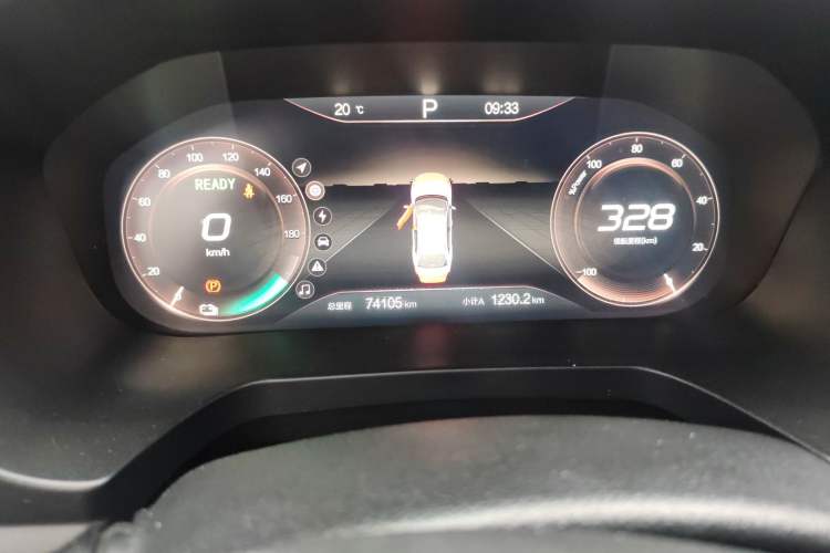 Used BAIC Beijing EU7 2019 Trendy Edition Odometer Close Up