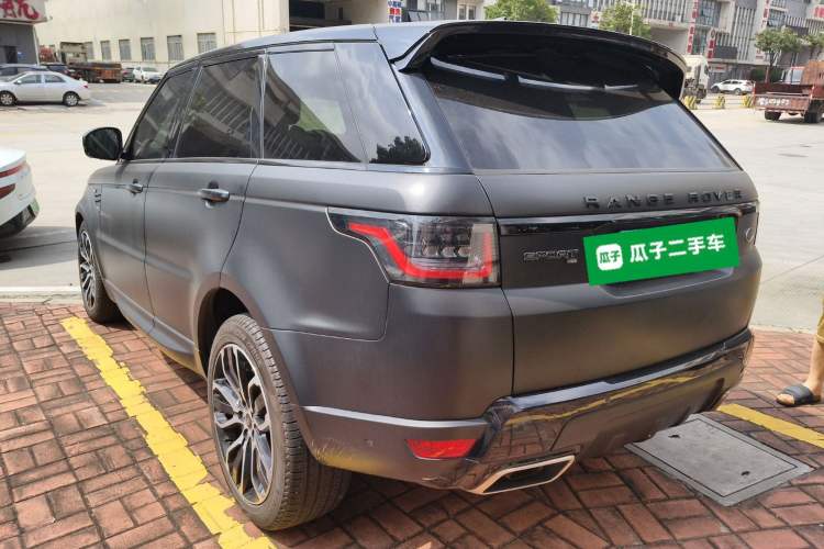 Used Land Rover Range Sport 2022 3.0 L6 YAO Black Edition Rear Left 45 Deg