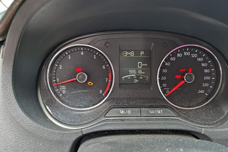 Used Volkswagen Polo 2018 1.5L Automatic Enjoyment Model Odometer Close Up