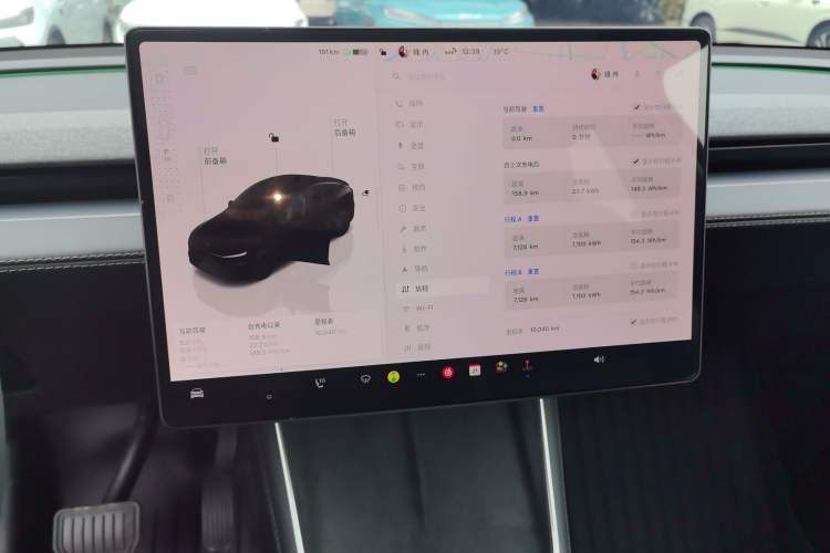 Used Tesla Model Y 2025 Rear-Wheel-Drive Version Audio And AC Panel