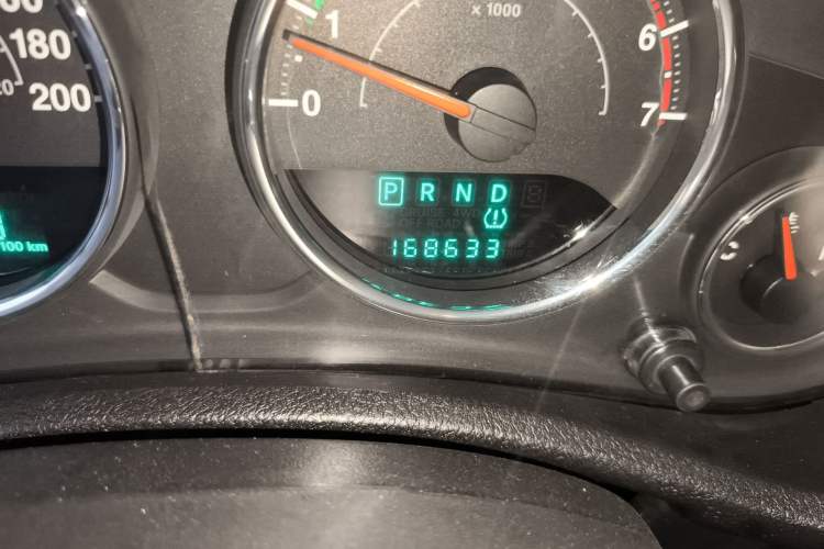 Used Jeep Wrangler 2011 3.8L Sahara Four-Door Edition Odometer Close Up