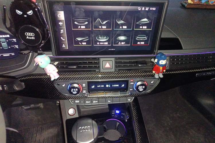 Used Audi RS 5 2021 RS 5 2.9T Coupe Obsidian Edition Audio And AC Panel