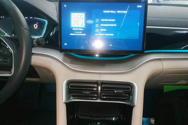 Used BYD Song PLUS New Energy 2021 DM-i 51KM Prestige Model Audio And AC Panel