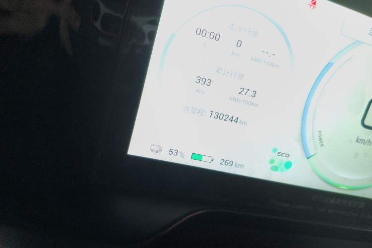 Used AION S Plus 2022 70 Intelligent Edition Odometer Close Up