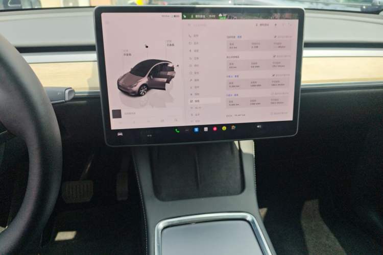 Used Tesla Model Y 2022 Revised Version Rear-Wheel Drive Audio And AC Panel