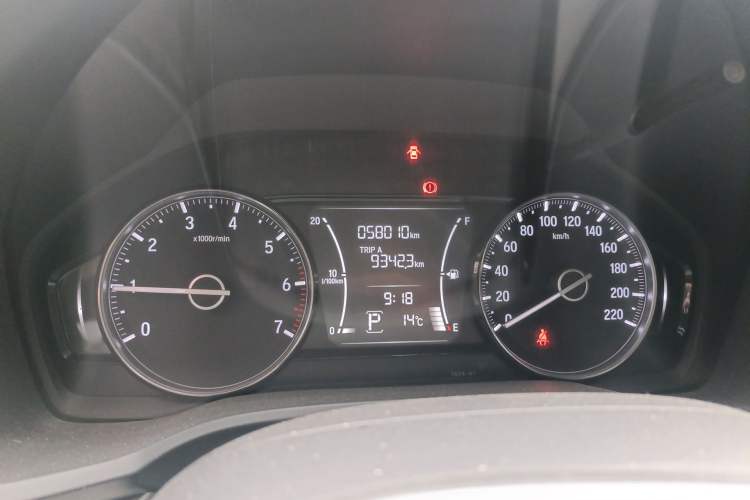 Used Honda Envix 2019 180TURBO CVT Enjoyment Edition China VI Odometer Close Up