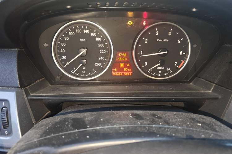 Used BMW 5 Series 2008 523Li Elegant Edition Odometer Close Up