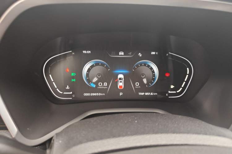 Used SOL A5 2021 1.5T CVT Prestige Smart Connectivity Model Odometer Close Up