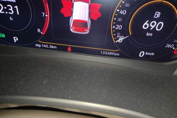 Used Volkswagen Teramont 2020 330TSI Two-Wheel-Drive Luxury Edition China VI Standard Odometer Close Up