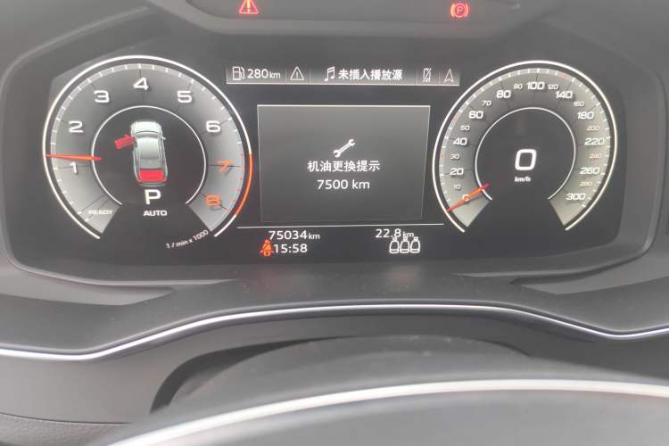 Used Audi A6L 2021 45 TFSI Prestige Dynamic Edition Odometer Close Up