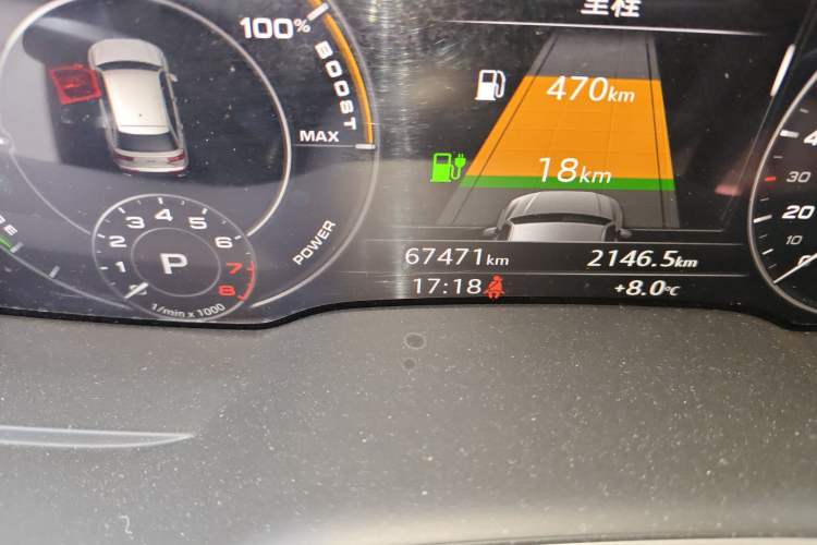 Used Audi Q7 New Energy 2019 55 e-tron Odometer Close Up