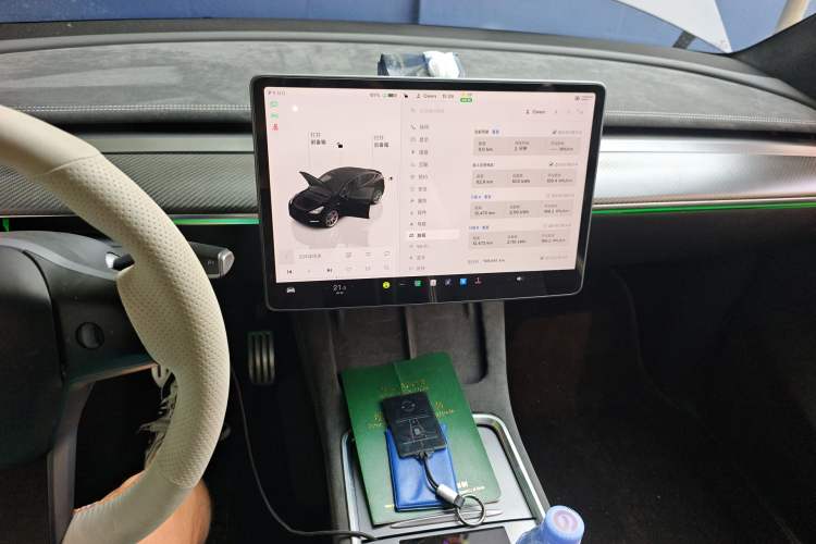 Used Tesla Model Y 2021 Performance High-Performance All-Wheel-Drive Version Audio And AC Panel