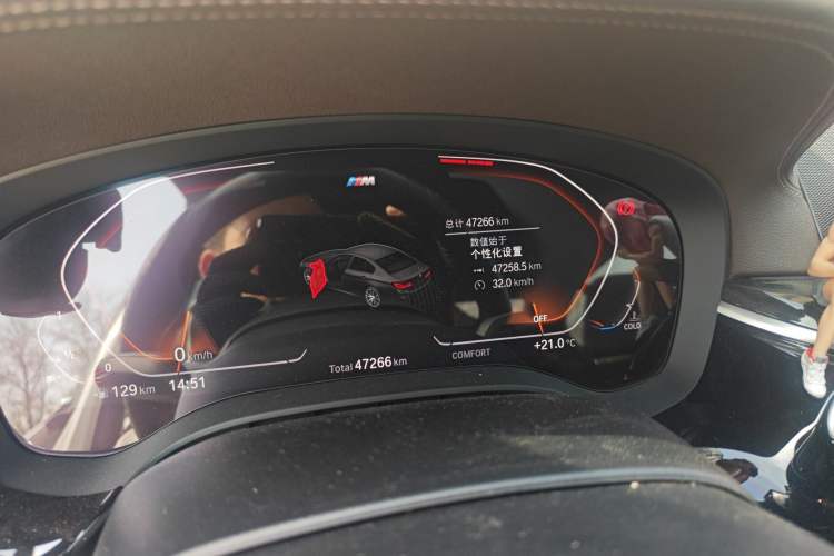 Used BMW 5 Series 2020 525Li M Sport Package Odometer Close Up