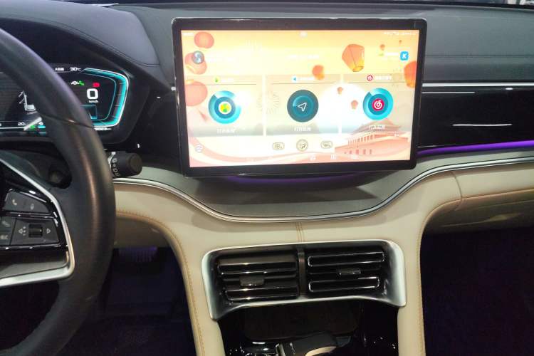 Used BYD Song PLUS New Energy 2021 DM-i 51KM Prestige Model Audio And AC Panel