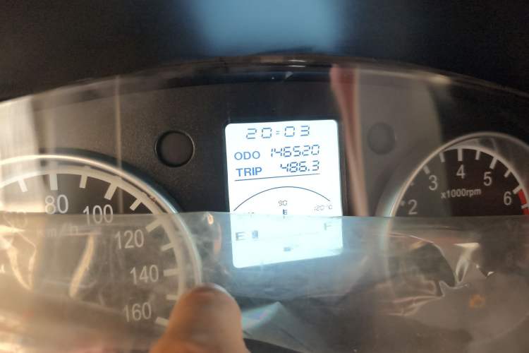 Used Jinbei Hiace X30 2019 1.5L Van Comfort Model China VI SWC15M Odometer Close Up