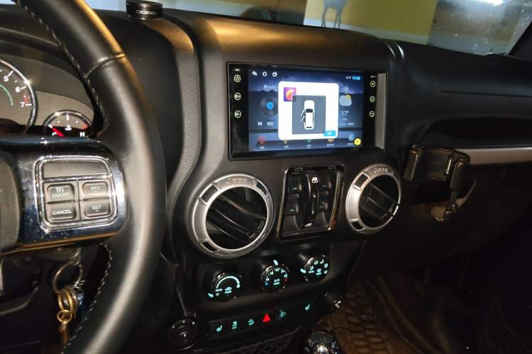 Used Jeep Wrangler 2015 3.0L Sahara Four-Door Comfort Edition Audio And AC Panel