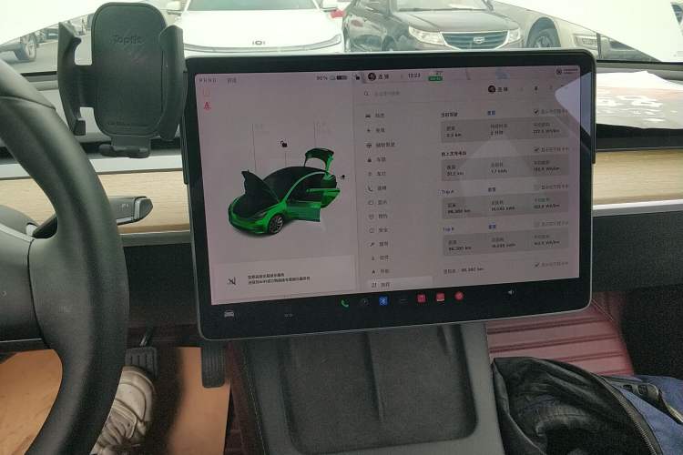 Used Tesla Model 3 2019 Standard Range Rear-Drive Upgraded Version Audio And AC Panel