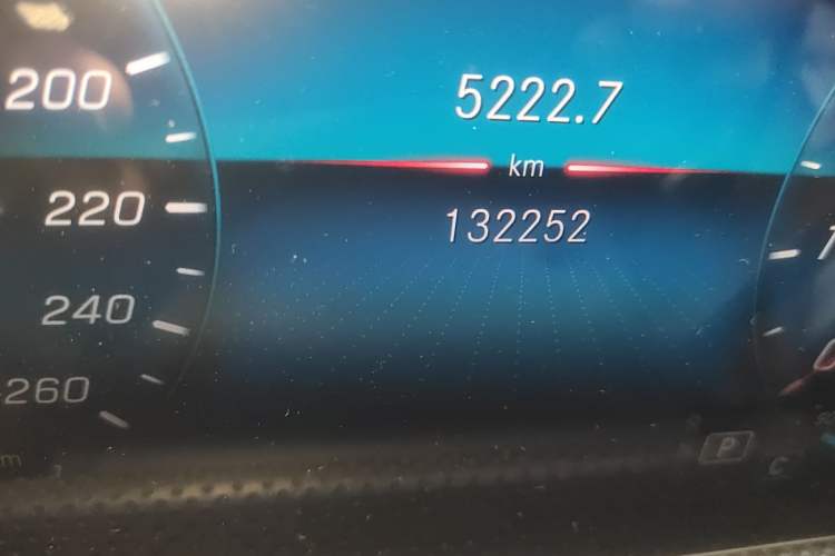 Used Mercedes-Benz A-Class 2019 A 200 L Sport Sedan Odometer Close Up