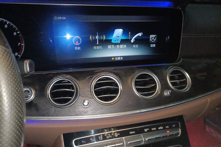 Used Mercedes-Benz E-Class 2017 E 300 L Sporty and Stylish Model Audio And AC Panel