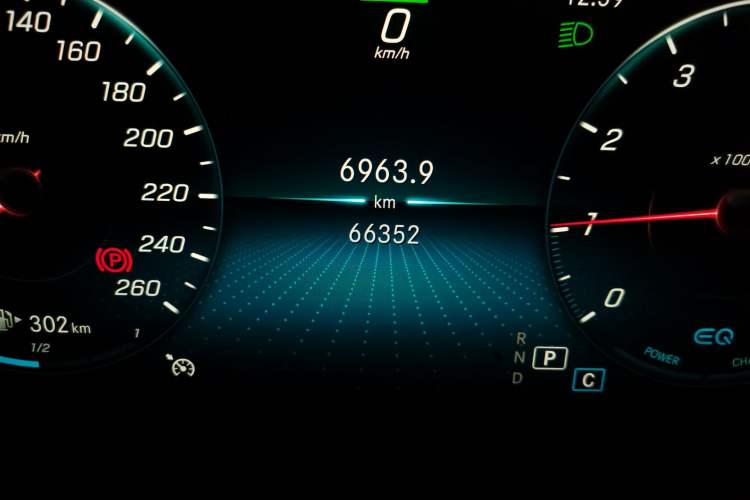 Used Mercedes-Benz C-Class 2019 C 260 L Sport Edition Odometer Close Up