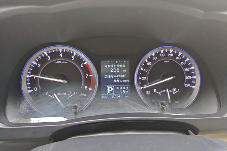 Used Toyota Highlander 2015 2.0T Four-Wheel Drive Luxury Edition 7-Seater Instrument Cluster