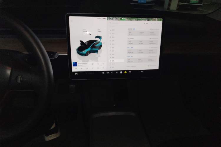 Used Tesla Model 3 2022 Rear-Wheel-Drive Version Audio And AC Panel