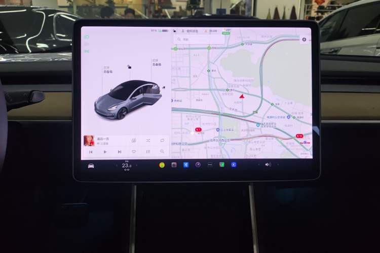 Used Tesla Model 3 2020 Standard Range Rear-Wheel Drive Upgraded Version Audio And AC Panel